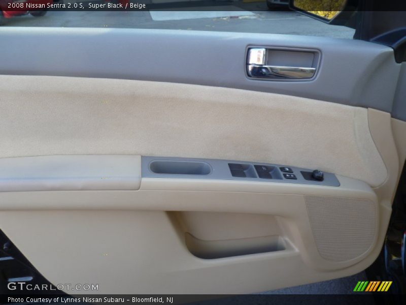 Super Black / Beige 2008 Nissan Sentra 2.0 S