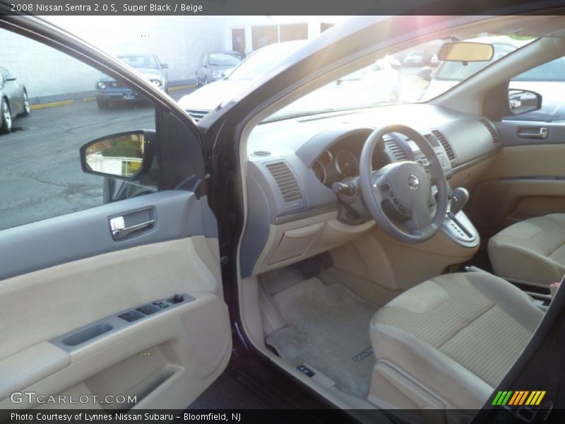 Super Black / Beige 2008 Nissan Sentra 2.0 S
