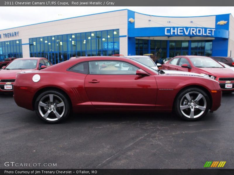 Red Jewel Metallic / Gray 2011 Chevrolet Camaro LT/RS Coupe