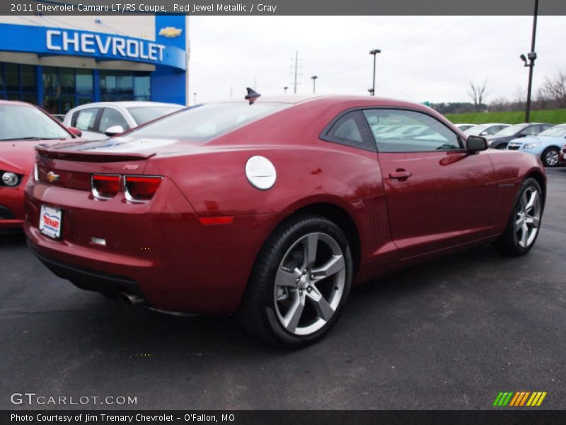 Red Jewel Metallic / Gray 2011 Chevrolet Camaro LT/RS Coupe
