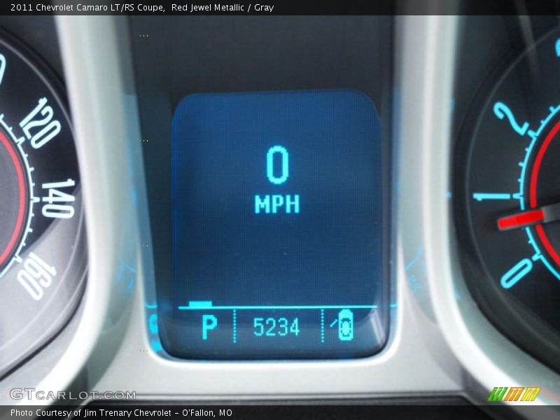 Red Jewel Metallic / Gray 2011 Chevrolet Camaro LT/RS Coupe