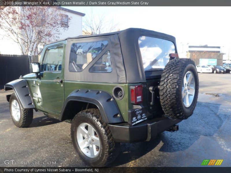 Jeep Green Metallic / Dark Slate Gray/Medium Slate Gray 2008 Jeep Wrangler X 4x4