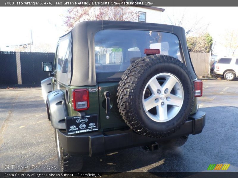 Jeep Green Metallic / Dark Slate Gray/Medium Slate Gray 2008 Jeep Wrangler X 4x4