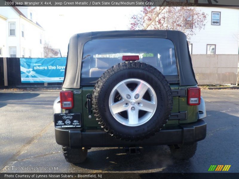 Jeep Green Metallic / Dark Slate Gray/Medium Slate Gray 2008 Jeep Wrangler X 4x4