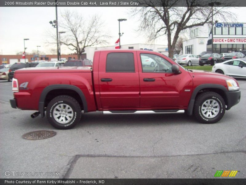 Lava Red / Slate Gray 2006 Mitsubishi Raider DuroCross Double Cab 4x4