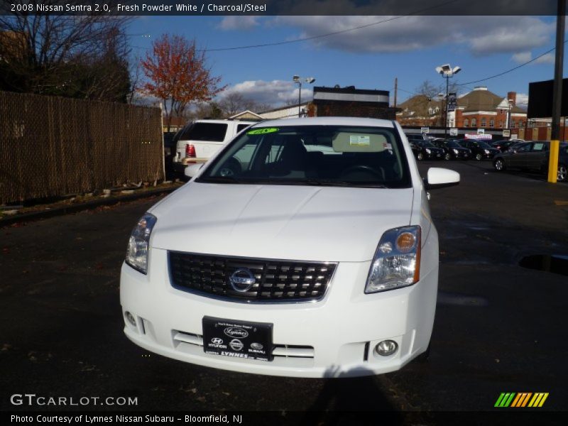 Fresh Powder White / Charcoal/Steel 2008 Nissan Sentra 2.0