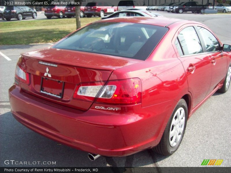 Rave Red / Black 2012 Mitsubishi Galant ES