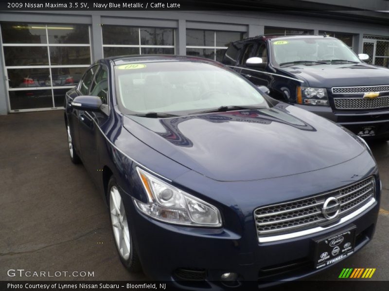 Navy Blue Metallic / Caffe Latte 2009 Nissan Maxima 3.5 SV