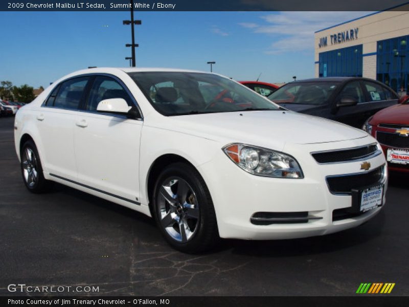 Summit White / Ebony 2009 Chevrolet Malibu LT Sedan