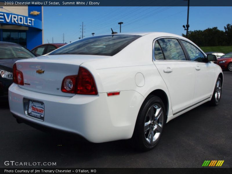 Summit White / Ebony 2009 Chevrolet Malibu LT Sedan