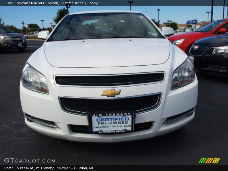Summit White / Ebony 2009 Chevrolet Malibu LT Sedan