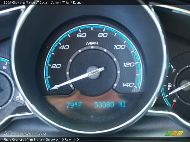 Summit White / Ebony 2009 Chevrolet Malibu LT Sedan