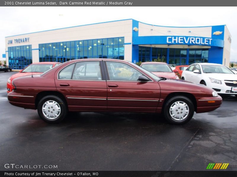 Dark Carmine Red Metallic / Medium Gray 2001 Chevrolet Lumina Sedan