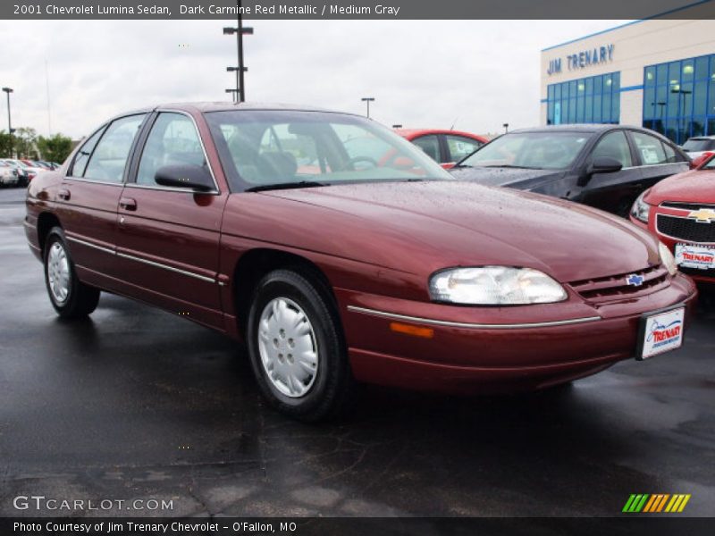 Dark Carmine Red Metallic / Medium Gray 2001 Chevrolet Lumina Sedan