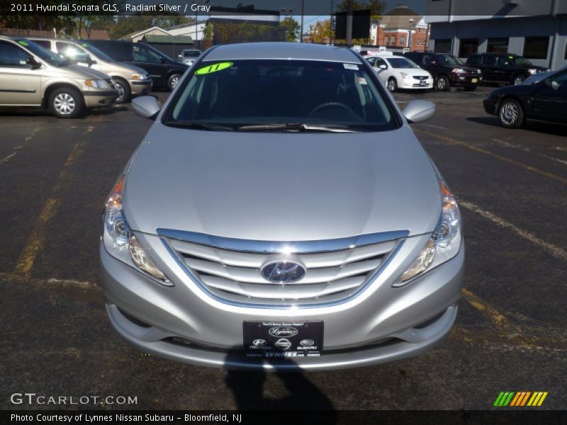 Radiant Silver / Gray 2011 Hyundai Sonata GLS