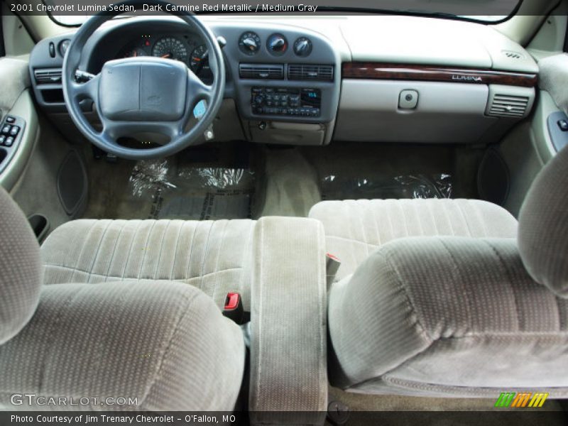 Dark Carmine Red Metallic / Medium Gray 2001 Chevrolet Lumina Sedan