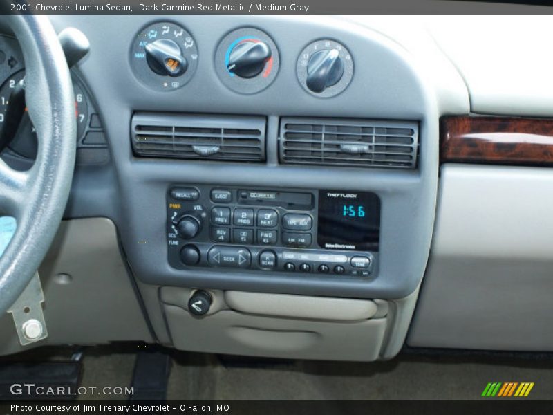Dark Carmine Red Metallic / Medium Gray 2001 Chevrolet Lumina Sedan