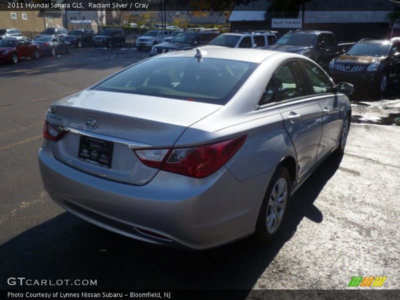 Radiant Silver / Gray 2011 Hyundai Sonata GLS