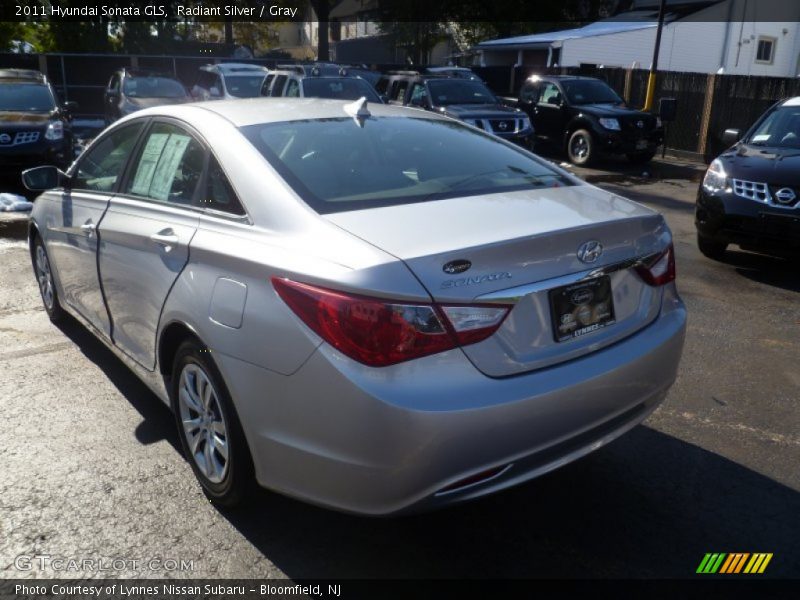 Radiant Silver / Gray 2011 Hyundai Sonata GLS