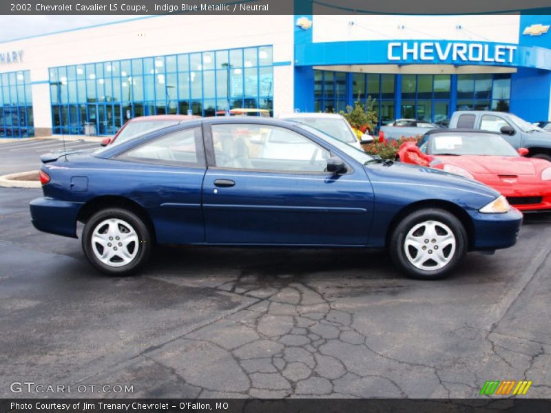 Indigo Blue Metallic / Neutral 2002 Chevrolet Cavalier LS Coupe