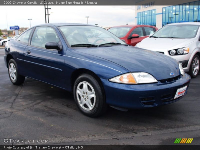 Indigo Blue Metallic / Neutral 2002 Chevrolet Cavalier LS Coupe