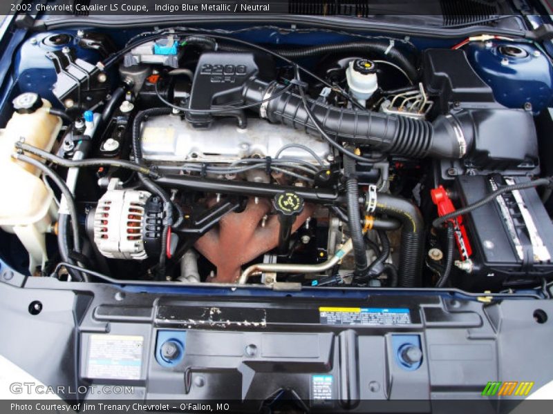  2002 Cavalier LS Coupe Engine - 2.2 Liter OHV 8-Valve 4 Cylinder