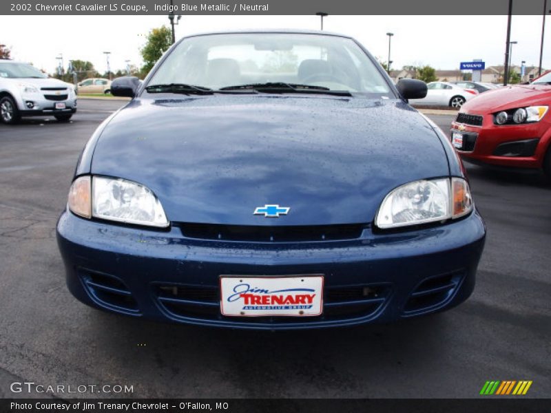 Indigo Blue Metallic / Neutral 2002 Chevrolet Cavalier LS Coupe