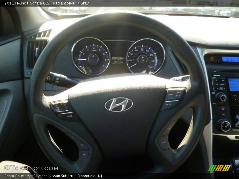 Radiant Silver / Gray 2011 Hyundai Sonata GLS