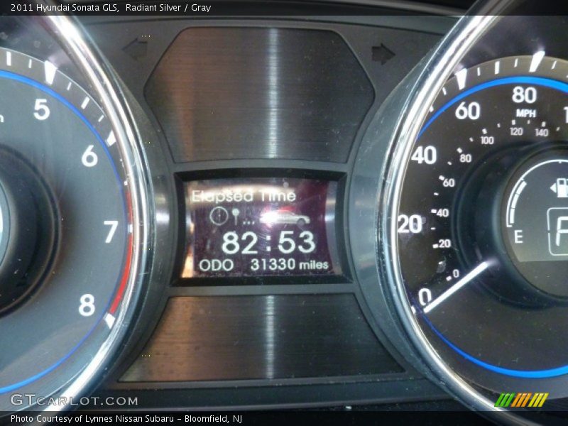 Radiant Silver / Gray 2011 Hyundai Sonata GLS