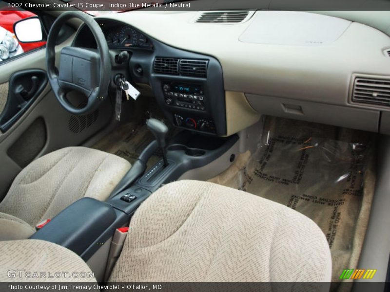 Indigo Blue Metallic / Neutral 2002 Chevrolet Cavalier LS Coupe