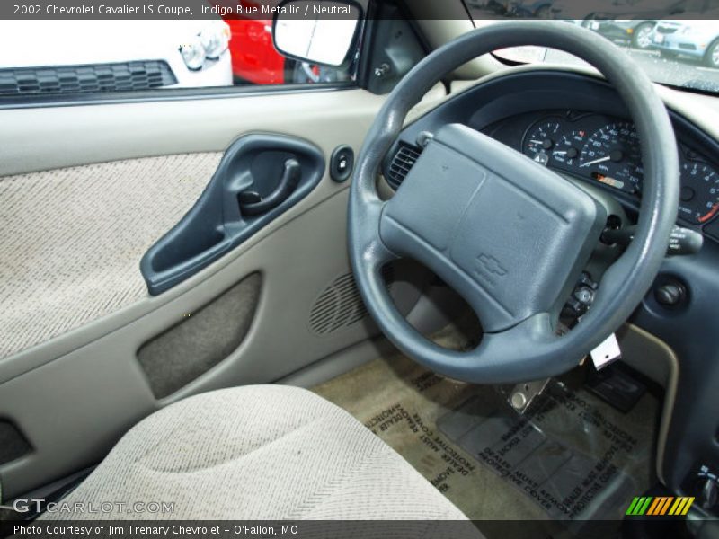 Indigo Blue Metallic / Neutral 2002 Chevrolet Cavalier LS Coupe