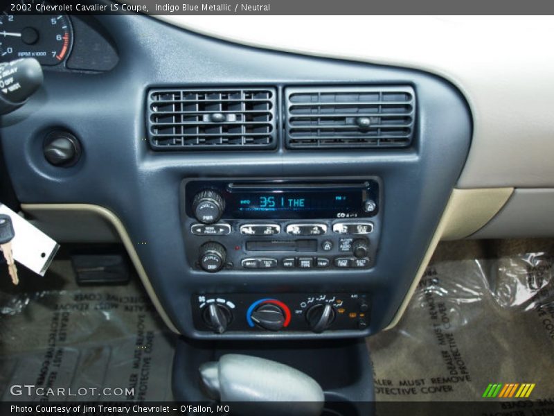Indigo Blue Metallic / Neutral 2002 Chevrolet Cavalier LS Coupe