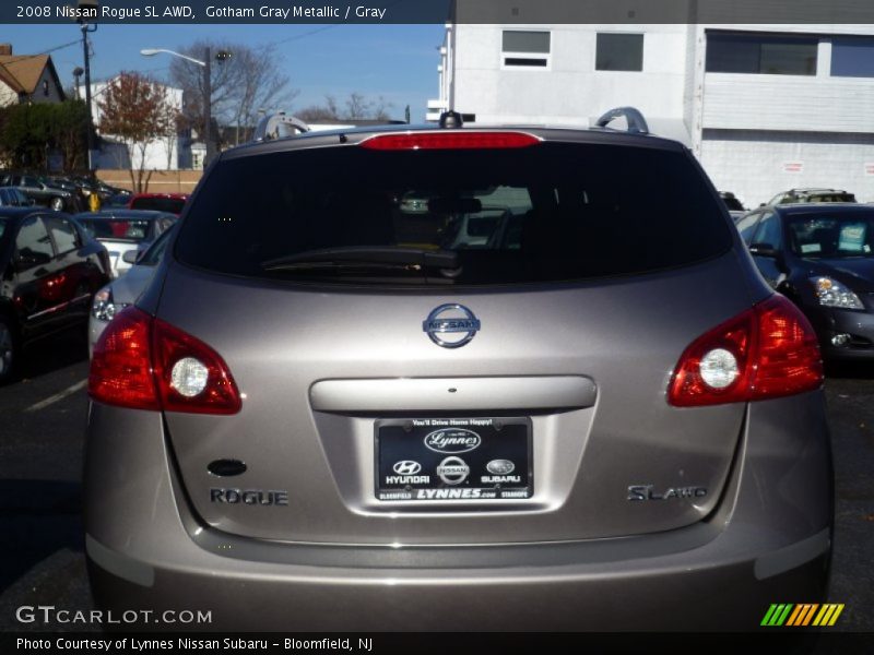 Gotham Gray Metallic / Gray 2008 Nissan Rogue SL AWD
