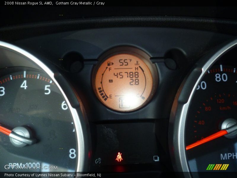 Gotham Gray Metallic / Gray 2008 Nissan Rogue SL AWD