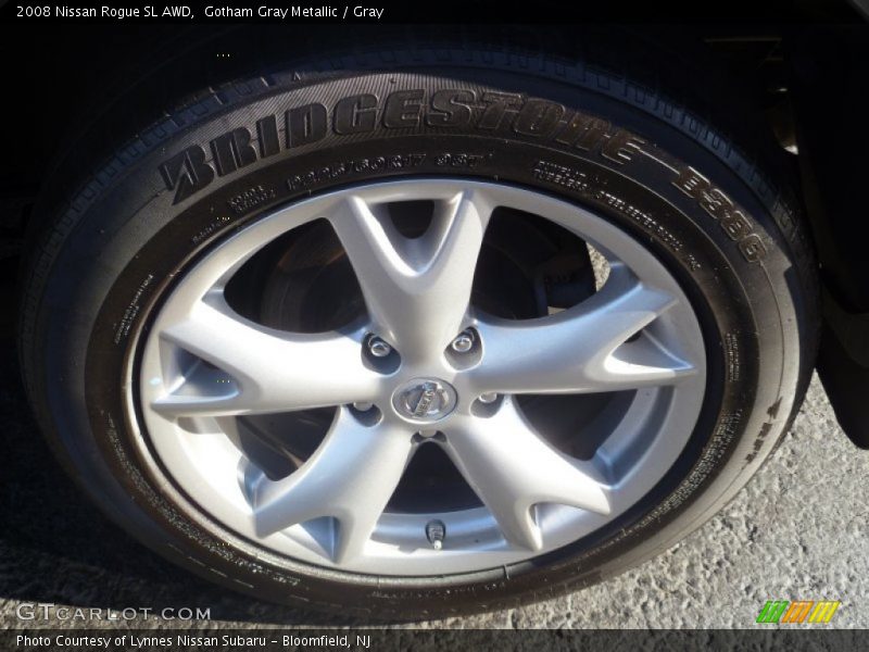 Gotham Gray Metallic / Gray 2008 Nissan Rogue SL AWD