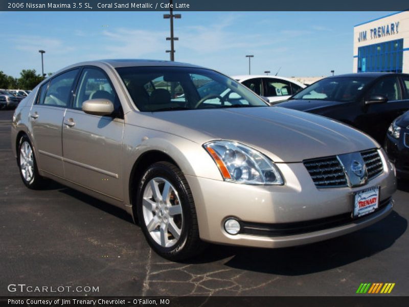 Coral Sand Metallic / Cafe Latte 2006 Nissan Maxima 3.5 SL