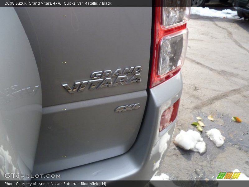 Quicksilver Metallic / Black 2008 Suzuki Grand Vitara 4x4