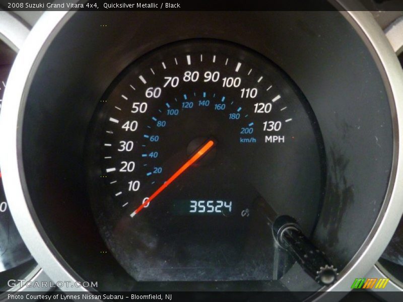 Quicksilver Metallic / Black 2008 Suzuki Grand Vitara 4x4