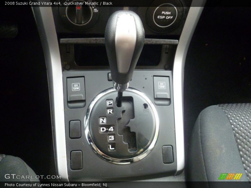 Quicksilver Metallic / Black 2008 Suzuki Grand Vitara 4x4