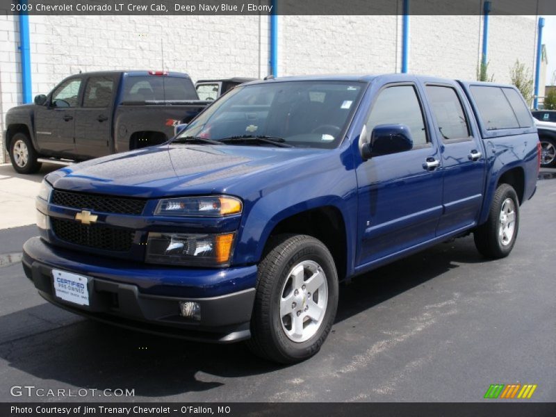 Deep Navy Blue / Ebony 2009 Chevrolet Colorado LT Crew Cab