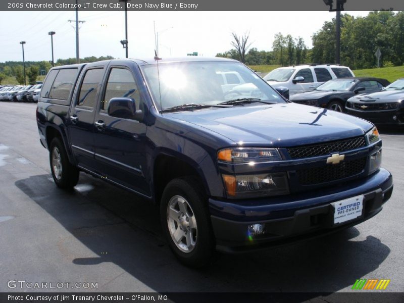 Deep Navy Blue / Ebony 2009 Chevrolet Colorado LT Crew Cab