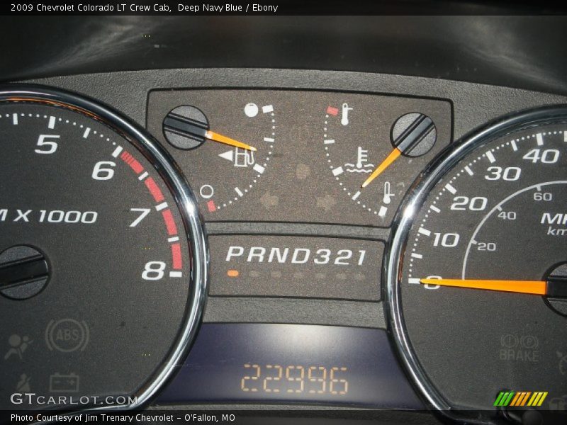 Deep Navy Blue / Ebony 2009 Chevrolet Colorado LT Crew Cab