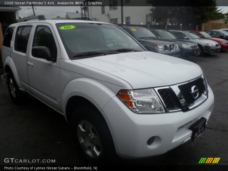 Avalanche White / Graphite 2008 Nissan Pathfinder S 4x4