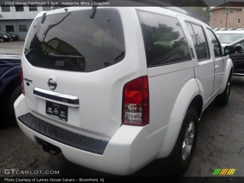 Avalanche White / Graphite 2008 Nissan Pathfinder S 4x4