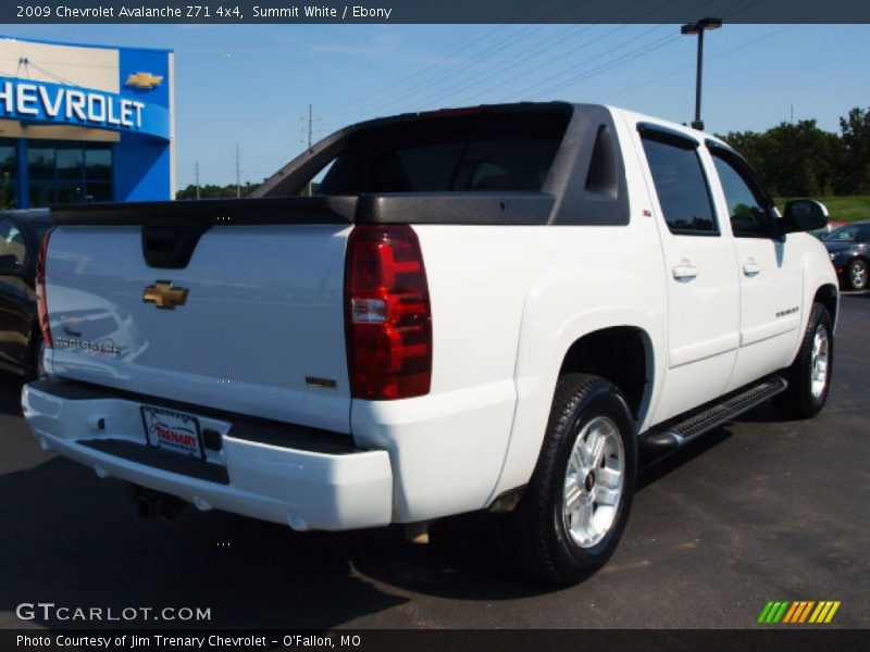 Summit White / Ebony 2009 Chevrolet Avalanche Z71 4x4