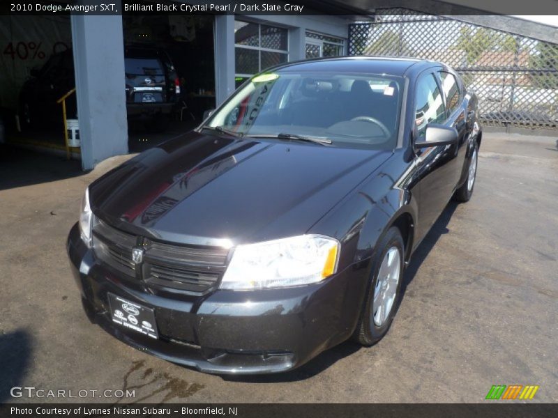Brilliant Black Crystal Pearl / Dark Slate Gray 2010 Dodge Avenger SXT