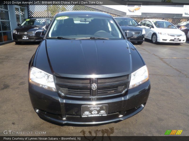 Brilliant Black Crystal Pearl / Dark Slate Gray 2010 Dodge Avenger SXT