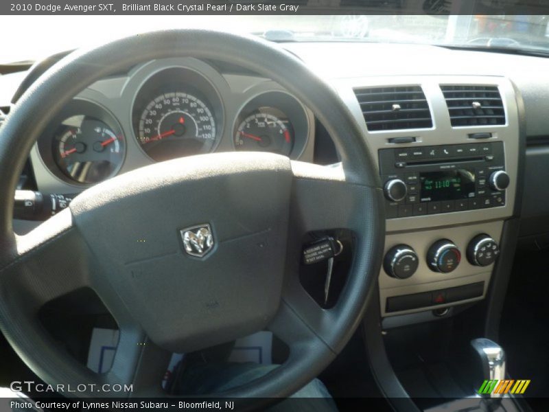 Brilliant Black Crystal Pearl / Dark Slate Gray 2010 Dodge Avenger SXT