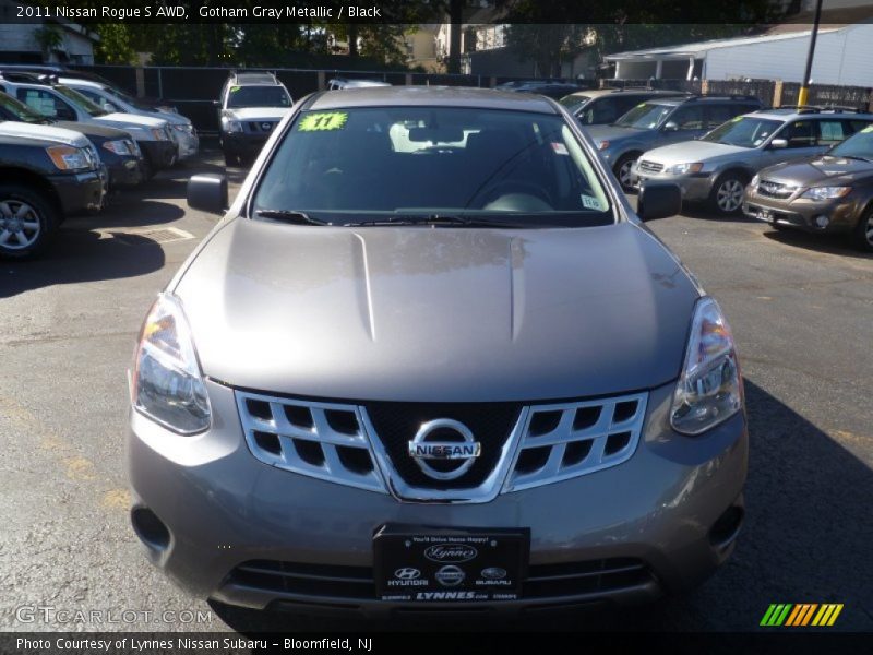 Gotham Gray Metallic / Black 2011 Nissan Rogue S AWD