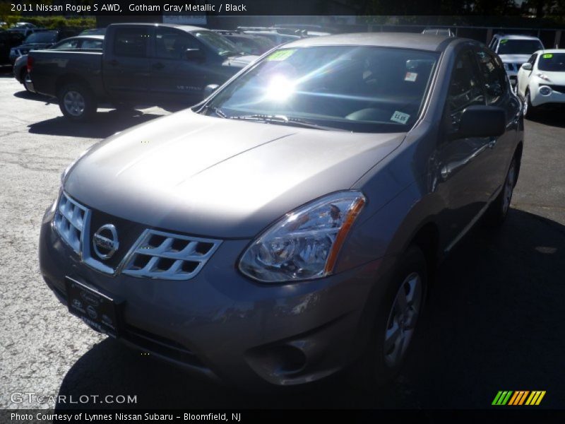 Gotham Gray Metallic / Black 2011 Nissan Rogue S AWD